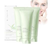 Greteam Purifying Exfoliating Gel,Greteam Exfoliating Scrub,Purifying Exfoliating Gel Moisturizing Cleanses Skin Give,Deep Cleansing Exfoliating Face Scrubber Gel,Exfoliation For Skin Care (3pcs)