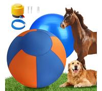 GRETMIX Balle de troupeau de 45,7 cm pour chiens, jouet de troupeau double couche avec housse de protection, balle géante durable pour berger australien, bouvier, border collie pour jouer en plein air