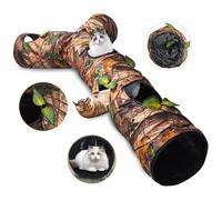 GRETMIX Tunnel pour chat d'intérieur, jouet tunnel pour chat, labyrinthe pour chat, accessoires pour grands chats, chatons et autres petits animaux pour chasser et jouer, pliable, jouet tube pour chat