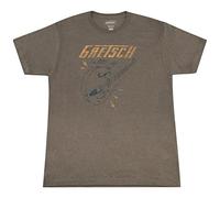 Gretsch® »LIGHTNING BOLT« T-Shirt pour musiciens - Taille: S - 100% Coton - Couleur: Brun
