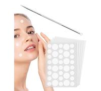 GRETY Patch Bouton Invisible en Hydrocolloïde et Aiguille à comédons-Pimple Patch imperméable&respirant,et Aiguille anti-acné Absorption intense sans résidu,Traitement acné,10MM & 12MM (180 Patchs)
