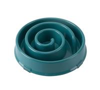 Greuisd Gamelle à alimentation lente pour chien, design en spirale d'escargot de 20,6 cm avec chiffon de nettoyage en microfibre, gamelle en plastique antidérapant pour les mangeurs rapides, facile à
