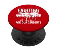 Grève des Enseignants pour Protester Contre Le syndicat de l'éducation de Los Angeles et Chicago PopSockets PopGrip Adhésif
