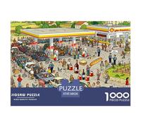 Grève des Stations-Essence françaises Puzzle en Bois Imperméable DIY Puzzles De 1000 Pièces pour Adultes Cadeaux Défi Et Casse-tête Jeux De Stimulants