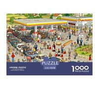 Grève des Stations-Essence françaises Puzzle en Bois Imperméable DIY Puzzles De 1000 Pièces pour Adultes Cadeaux Défi Et Casse-tête Jeux De Stimulants