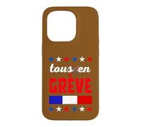 Grève Syndicat Négociation Patron Manifestation France Coque pour iPhone 15 Pro