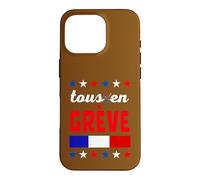 Grève Syndicat Négociation Patron Manifestation France Coque pour iPhone 16 Pro