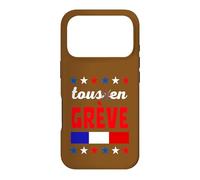 Grève Syndicat Négociation Patron Manifestation France Coque pour iPhone 17 Pro