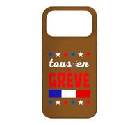 Grève Syndicat Négociation Patron Manifestation France Coque pour iPhone 17 Pro Max