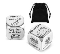 Grevosea Lot de 2 dés de décideur amusants 2024, cadeaux de départ à la retraite pour homme et femme, cadeau de départ à la retraite pour les enseignants à la retraite, dés de décision pour départ à