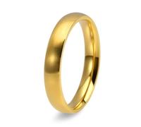 Grewod Bague Homme Acier Inoxydable 2-10mm Dôme Brossé Bagues Mariage Bijoux Alliance