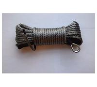 Grey 6mm * 15m Synthetic Winch corde, câble de treuil VTT, bateau, hors route