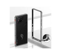 (Grey)Compatible for Asus ROG Phone 8 Pro 5G / Phone 8 5G Bumper Case with Metal Frame, Camera Lens Protector & Heat Dissipation Cover