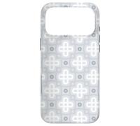 Grey Crosse Circle Square Ring Modern Geometric Pattern Coque pour iPhone 17 Pro Max