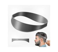 (Grey) Curved Silicone Haircut Guide for DIY Home Hair Trimming and Neckline Shaping Tool