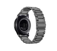 (Grey) For TicWatch Atlas/ Pro 5 Enduro Titanium Alloy Watch Band 24mm 3-Bead Wrist Strap