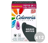 Grey Lot de 12 coloreries Italiennes Tout en 1 Gris Antique