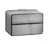 Grey Microwave Oven Cover With Front Pocket 44x35x27cm