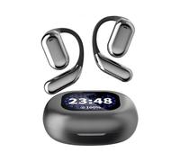 (Grey)Over The Ear Earbuds XP2 Earbuds Wireless Open Ear Bluetooth Earphones Listen Touchs Screen Control With Led Display For Gift