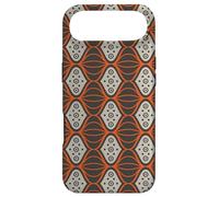Grey Rust Orange Connected Oval Circles Art Deco Pattern Coque pour iPhone Air