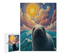 Grey Sceau Puzzle 500 Pièces Challenge Famille 3D Edificio du Paysage Jouet Qualité Supérieure Vision Artistique Relaxation Cadeau Unique Décoration 500 PCS