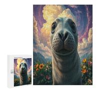 Grey Sceau Puzzle 500 Pièces Jeu D'Intelligence 3D Edificio du Paysage Jouet Qualité Supérieure pour Famille Divertissement Créatif Cadeau De Fête Décoration 500 PCS