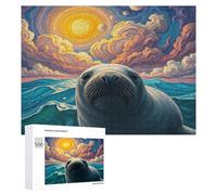 Grey Sceau Puzzles 500 Pièces Qualité Supérieure 3D Edificio du Paysage Divertissement Artistique pour Adultes Et Enfants Jeu Éducatif Décoration Moderne Challenge 500 PCS