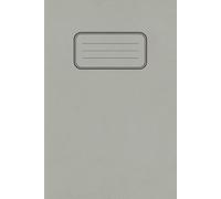 Grey School Exercise Notebook A5 6" x 9" : 80 Pages Lined With Margin: Notebook For Lessons & Lectures