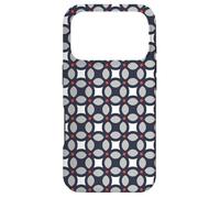 Grey Silver Black Circles Rounded Squared Modern Pattern Coque pour iPhone 17 Pro