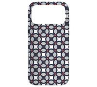 Grey Silver Black Circles Rounded Squared Modern Pattern Coque pour iPhone 17 Pro Max