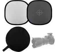 Grey White Balance Card Reference Card 18% Grey Balance Focus Card Foldable Scale for Camera Photography Accessory with Storage Bag