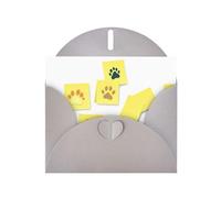 Grey YYHWHJDE Carte de vœux avec empreintes de pattes sur notes adhésives 15,2 x 10,2 cm - Design tendance et unique pour diverses occasions