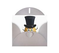 Grey YYHWHJDE Carte de vœux avec motif pomme de terre portant un chapeau haut-de-forme pour Noël, anniversaire, Saint-Valentin, anniversaire de mariage et fêtes
