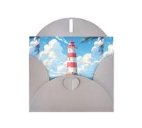 Grey YYHWHJDE Lighthouse on the coast Carte de vœux imprimée 15,2 x 10,2 cm - Design tendance et unique pour diverses occasions
