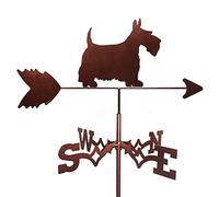 Greyhound,Corgi,Golden Retriever,Saint Bernard,Scottish Terrier Girouette Pour Jardin, MéTal Girouette Ferme Marque Route Indicateur Pratique Girouette Outil De Mesure-35 * 50cm / 13.7x19.6inch