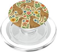 Greyhound in The Wildflowers Lévrier de Course à la Retraite PopSockets PopGrip pour MagSafe