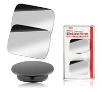 Greyoe Miroir Convexe, Retroviseur Voiture, Retroviseur Angle Mort Voiture 2PCS Miroir dangle à rotatif 360 ° élargit Vision, Parfait pour Toutes les Voitures et Camions