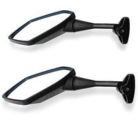 Greyoe Retroviseur Moto, Retro Moto, 2 Rétroviseurs Moto ABS Rétroviseur Pentagonal Diamant Rotatif à 360 Degrés avec Vis