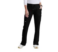 Grey's Anatomy Pantalon plat 6 poches pour femme Coupe moderne - Noir - Taille S