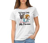 Grey's Anatomy You are My Person T-Shirt Femme Blanc Size XL
