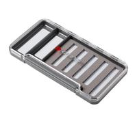 Greys Boîte de Rangement pour matériel de pêche | Boîte à Mouches Flottante étanche pour Mouches sèches et humides | Rangement avec Couvercle Transparent | Design Fin pour Veste de pêche ou Poche de