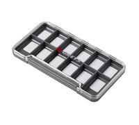 Greys Boîte de Rangement Mince pour Articles de pêche | Boîte de Rangement Flottante étanche | Rangement avec Couvercle Transparent | Convient pour Veste ou Poche de Gilet | Fermeture magnétique | 12