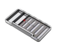 Greys Boîte de Rangement pour matériel de pêche | Boîte à Mouches Flottante étanche pour Mouches sèches et humides | Rangement avec Couvercle Transparent | Design Fin pour Veste de pêche ou Poche de