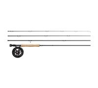 Greys Ensemble Canne Et Moulinet Mouche Fin | Canne Mouche 4 Brins Action Rapide avec Moulinet Fin À Frein Disque | Combo Eau Douce Prêt À Pêcher Haute Performance | Étui Inclus | Plusieurs Tailles