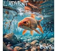 GRFFZX Boîte aveugle de pêche de Noël 2024, L'ADVENT'LURES 2024, 24 jours de leurres surprise, compte à rebours, ensemble de matériel de pêche, calendrier de l'Avent pour père, grand-père, frère
