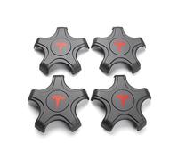 GRFIT 4 PIÈCES Enjoliveurs de Centre de Roue de Voiture pour Tesla Modèle 3 2021-2023, Couverture D'insigne de Jantes Anti-poussière d'origine 18 Pouces Accessoires de Décoration Automatique,A