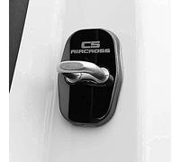 GRFIT 4 pièces Protecteur de Serrure de Porte de Voiture pour Citroen C5 Aircross Accessoires d'autocollant de Logo de Voiture,Black