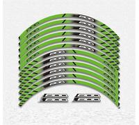 GRFIT Autocollant De Roue De Moto, 12 Pièces, Bande Réfléchissante, Jante pour Kawasaki Z 800 Z800 Z800(Style 2)