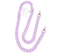 GRFIT Chaine Telephone Portable, Chaine de Telephone, 120cm Collier Telephone Portable, Chaine Telephone Sangle Telephone Cordon Téléphone, Tour de Cou Téléphone 120cm e