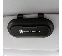 GRFIT Étui à Lunettes de Pare-Soleil de Voiture, pour Peugeot 206/207/308/408/508 RCZ 208 3008 2008 4008 boîte de Rangement de Lunettes de Soleil Multifonction,A
